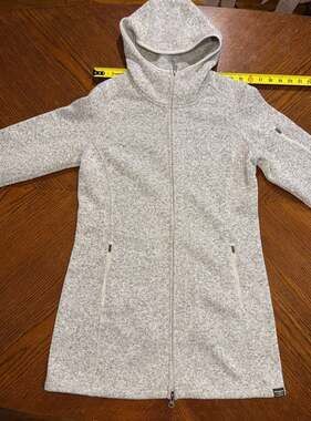 L.L.Bean Sweater Fleece Longer Hooded Jacket
